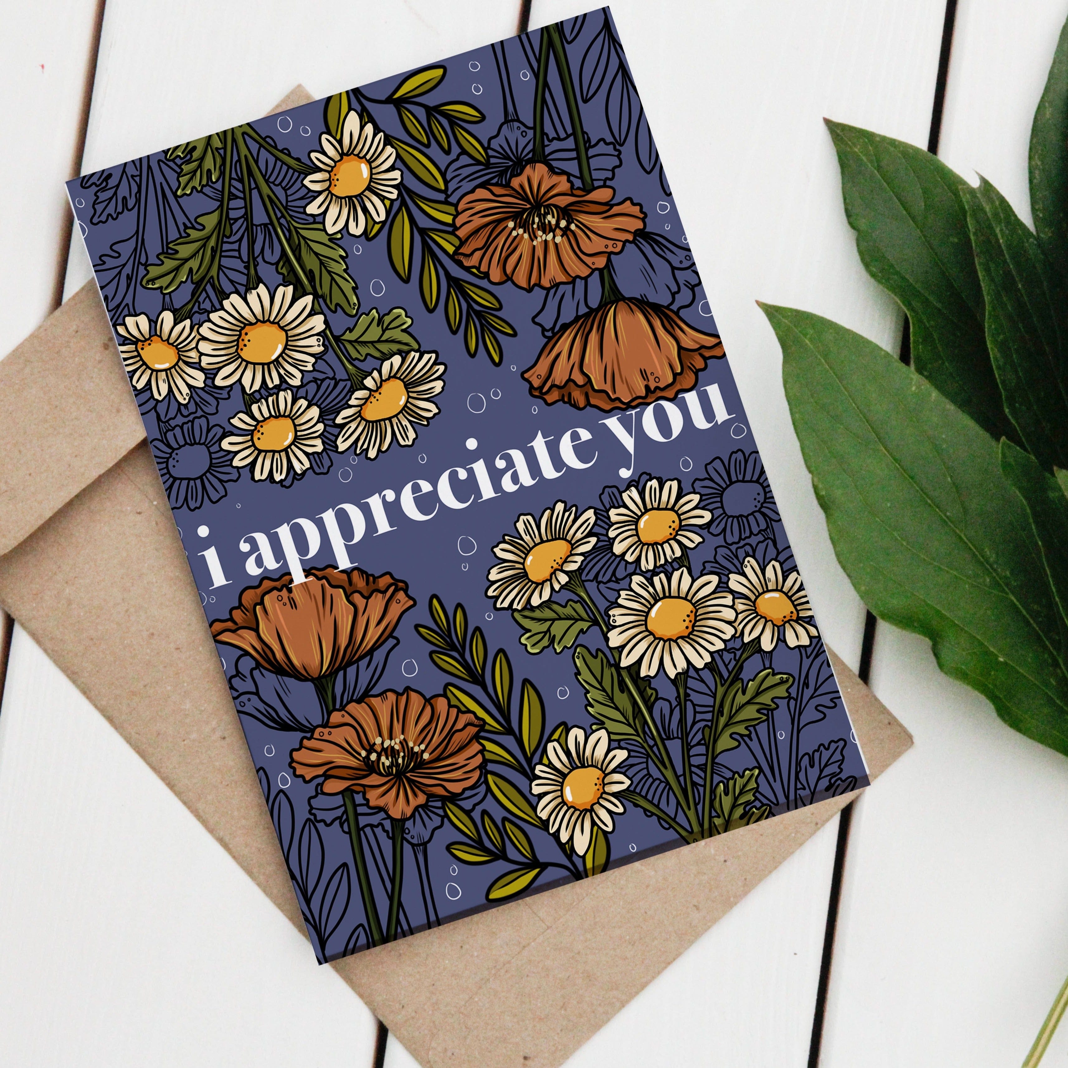 I appreciate you greeting card