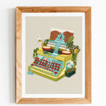typewriter art print for gallery wall art
