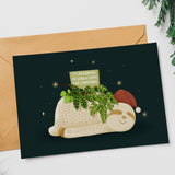 It's Beginning to Look a Sloth Like Christmas Greeting Card