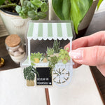 beleaf in yourself sticker with backing off