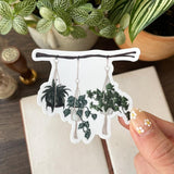 The Plant Hanger Sticker. Fittonia Co. Stickers and decals.