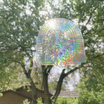 rainbow suncatchers on window