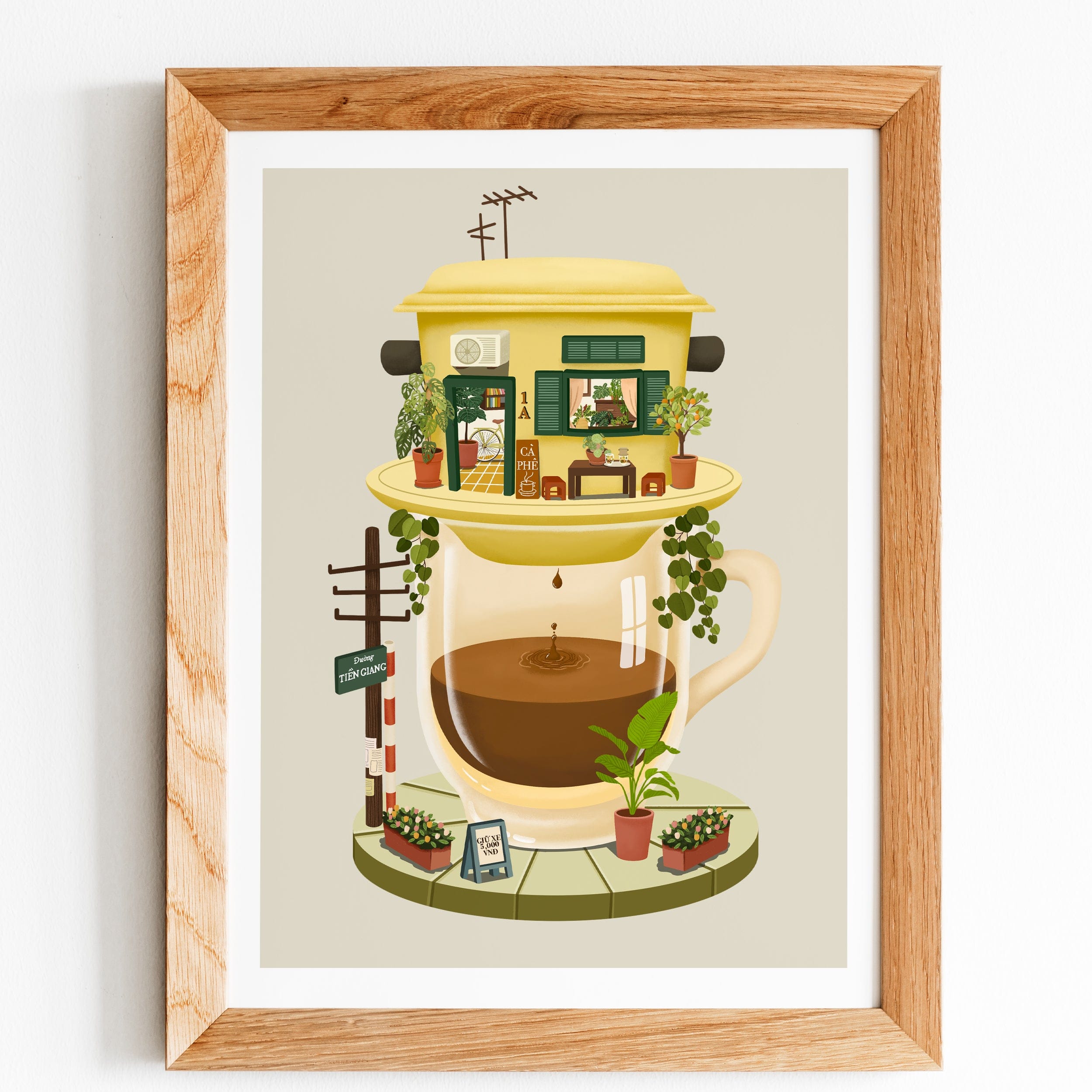 vietnamese coffee art print