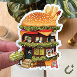 Burger Restaurant Magnet