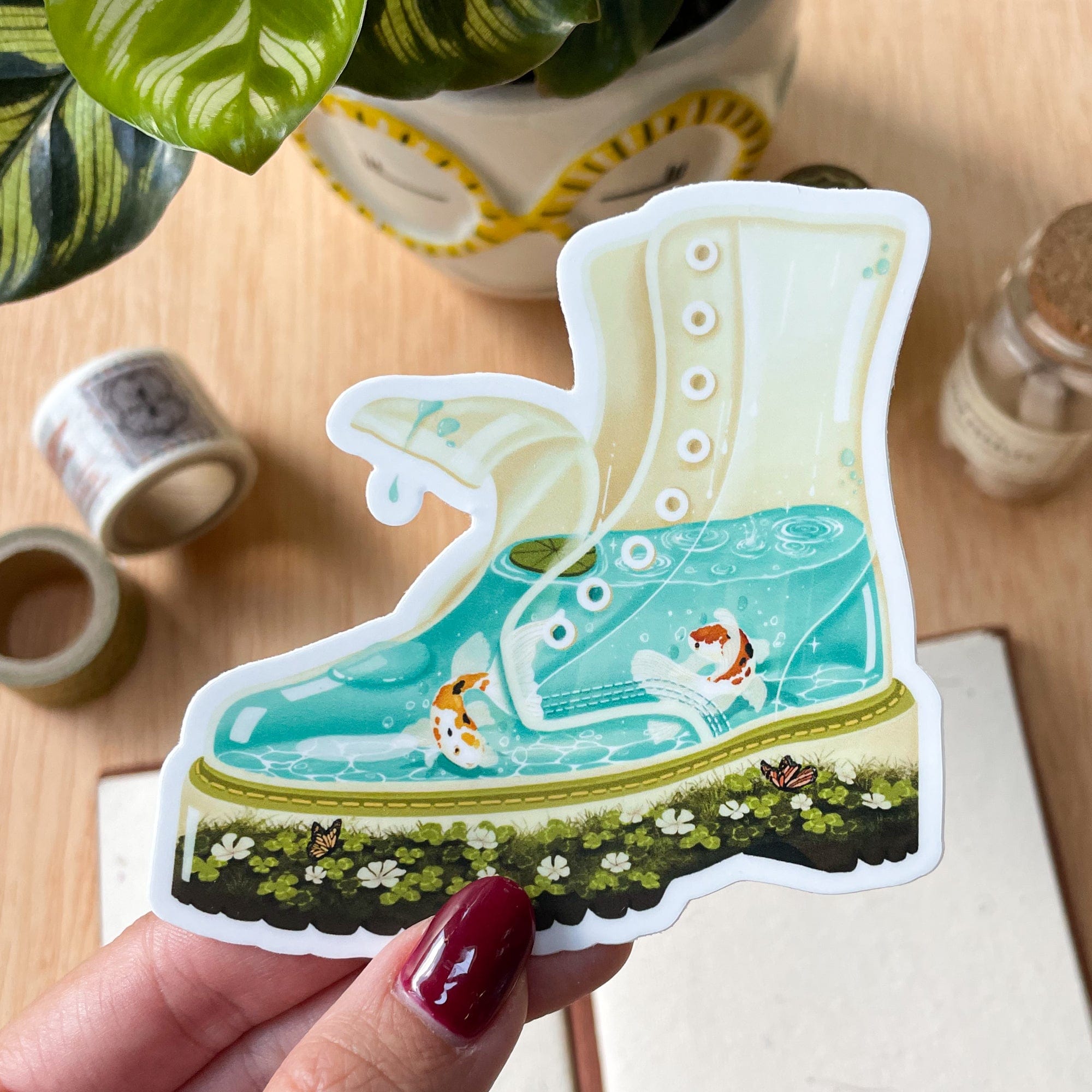 doctor martens rain boots sticker