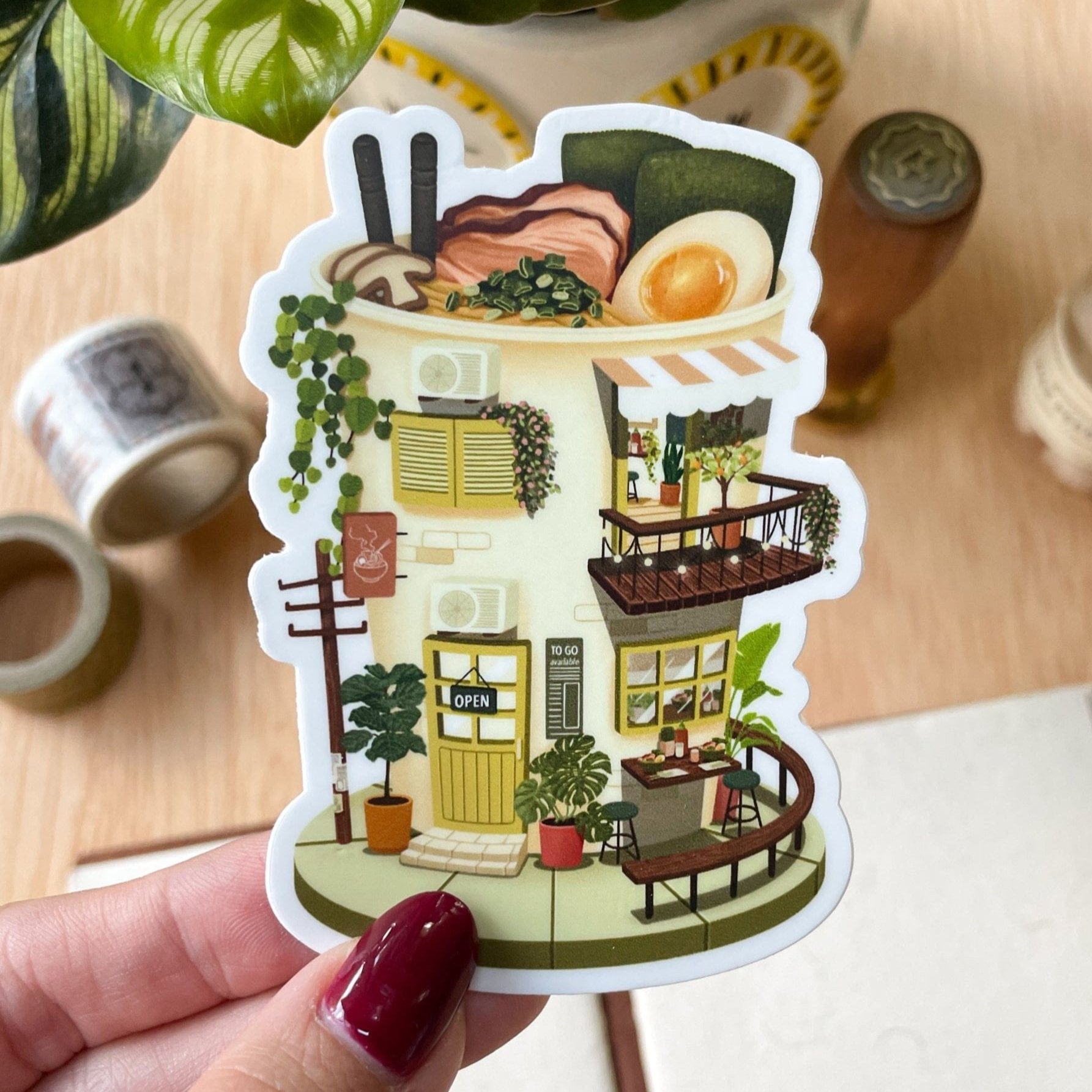 ramen restaurant vinyl stickers