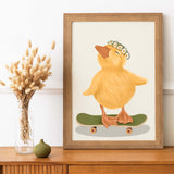 Sk8er Duck Art Print