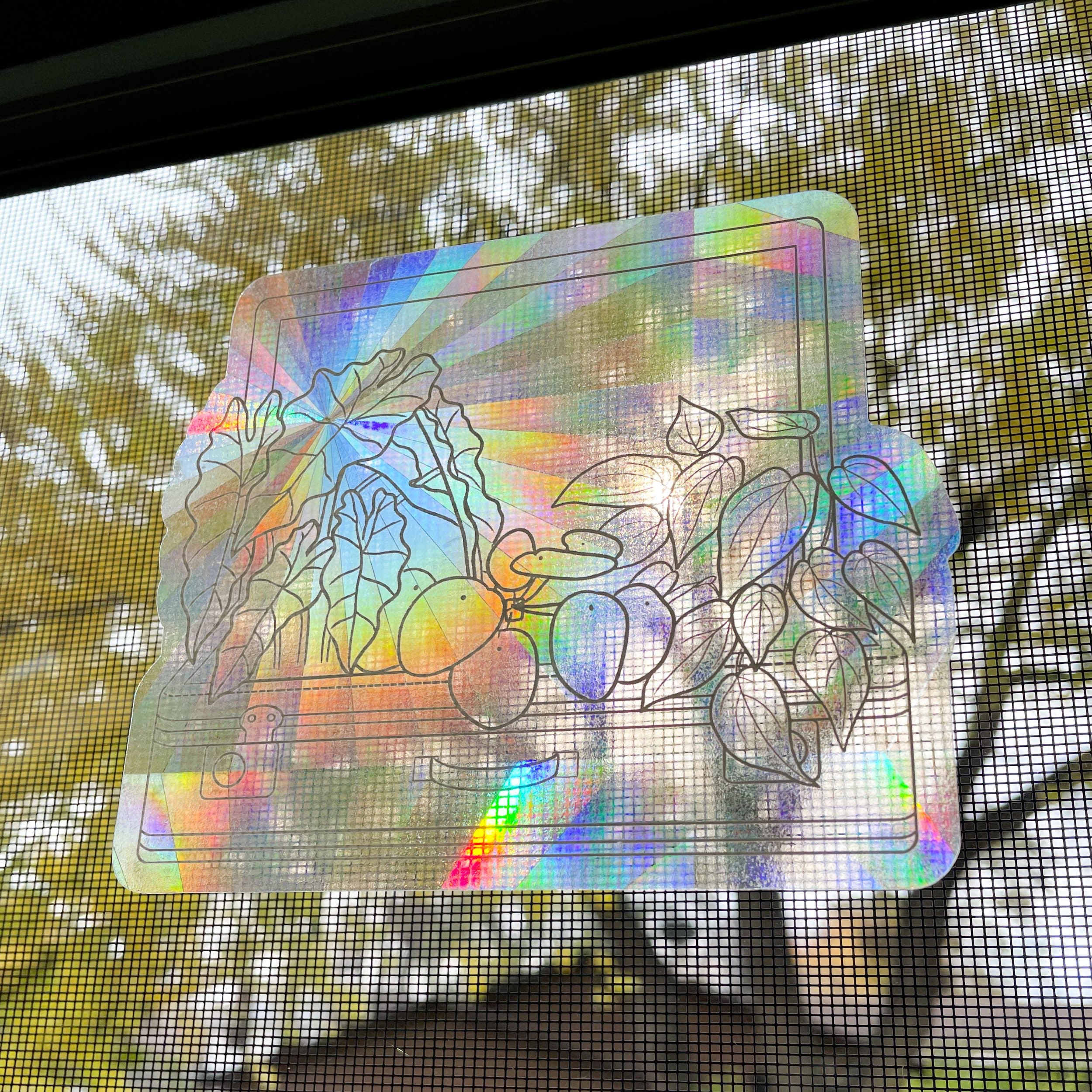 suncatcher decal on window