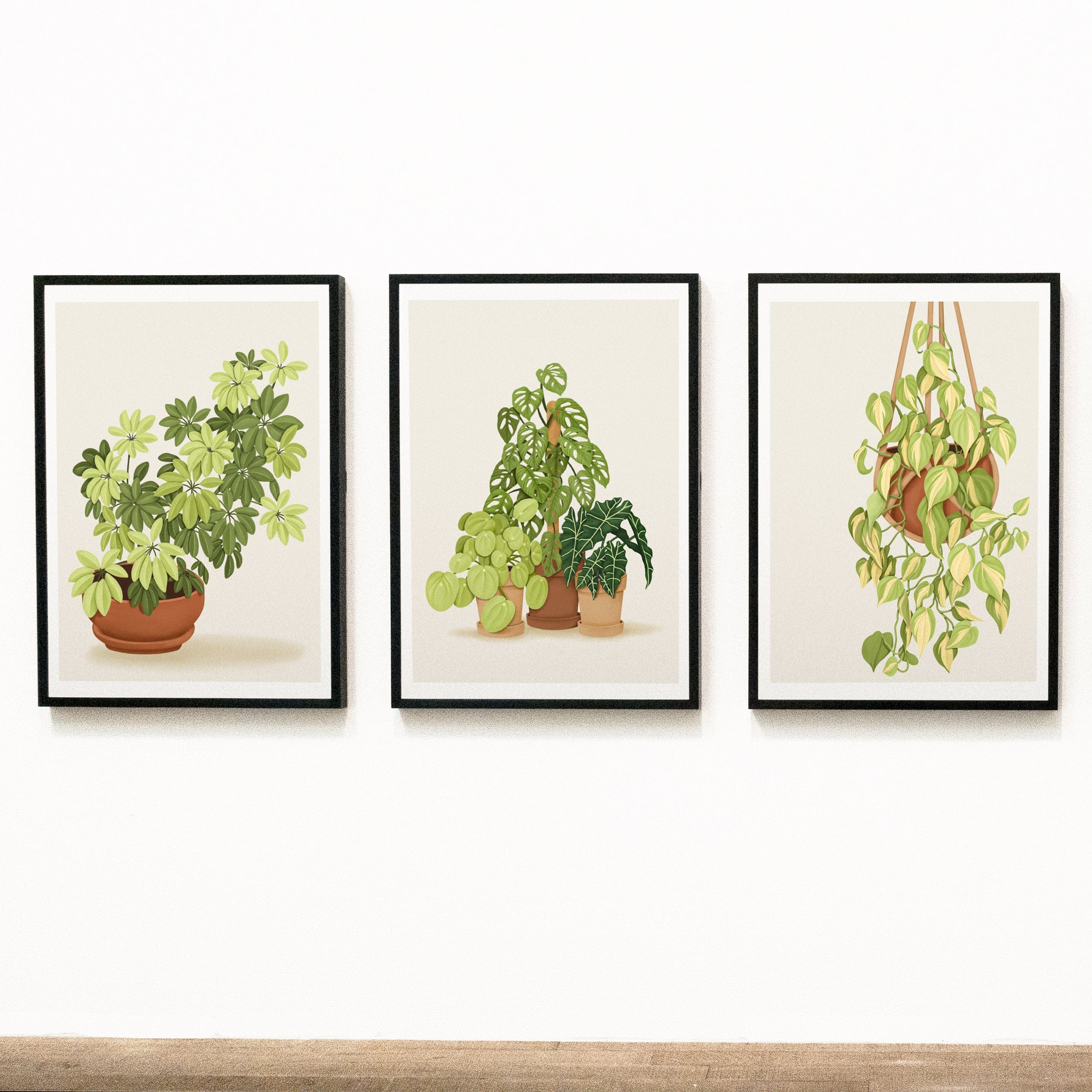 hanging plants paintings Hanging Plant Art Print – LINH T VO