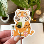 tiger vinyl stickers for water bottle, laptop, tablet