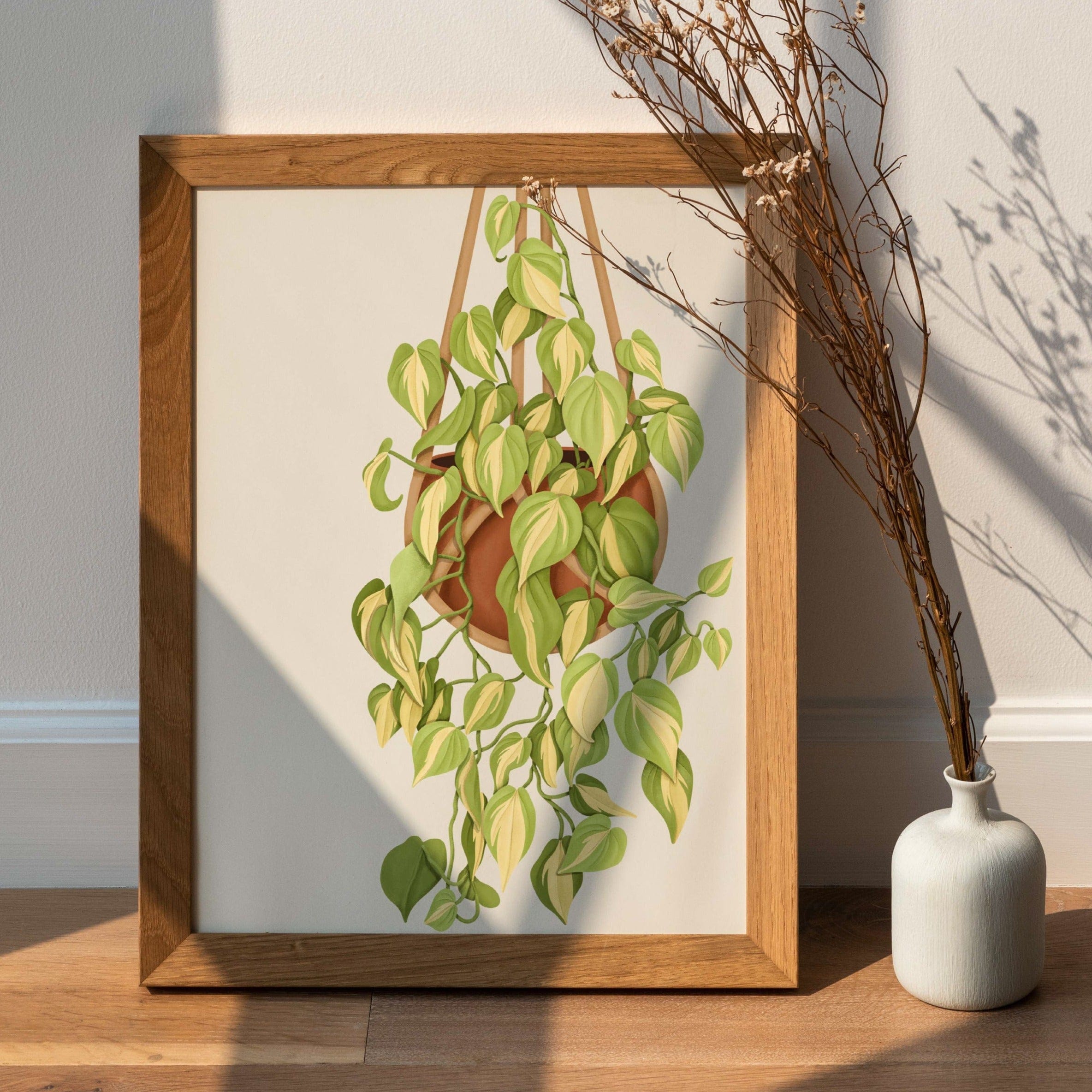 hanging plants paintings Hanging Plant Art Print – LINH T VO
