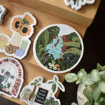 The Summer Plant Outdoor Sticker. Fittonia Co. Sticker and decals for plant and outdoor lovers